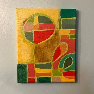 Yellow/Green Abstract Artwork